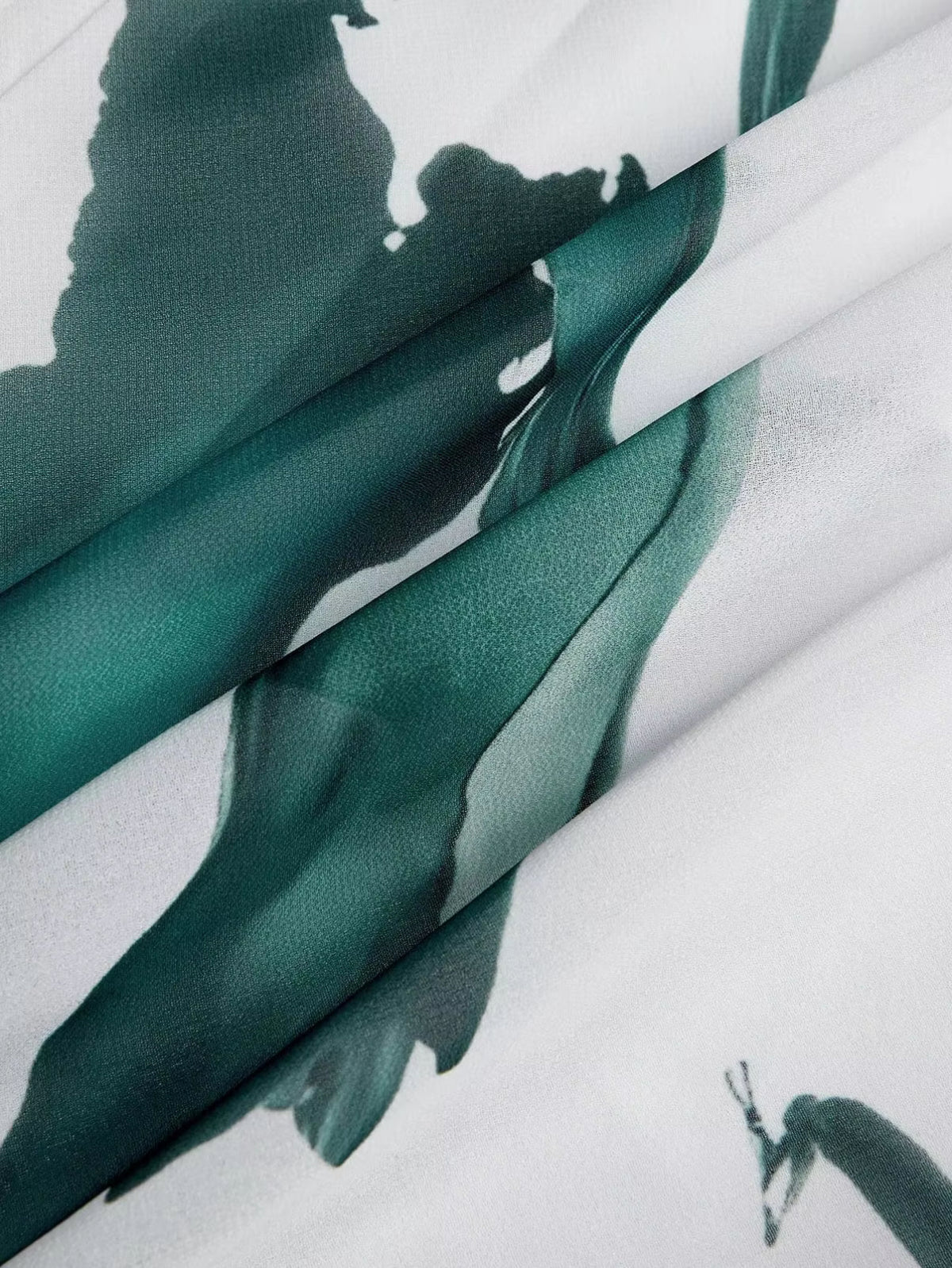 Winona | Langes Kleid mit Aquarell-Druck