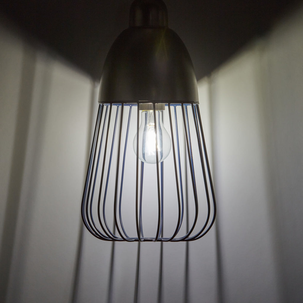 River of Goods Hanging Lamp - Dark Blue & Silver