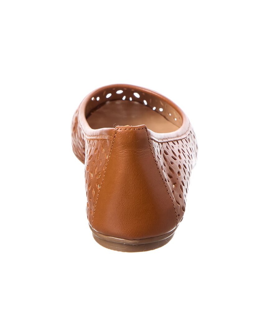 French Sole Leyla Laser Cut Leather Flat