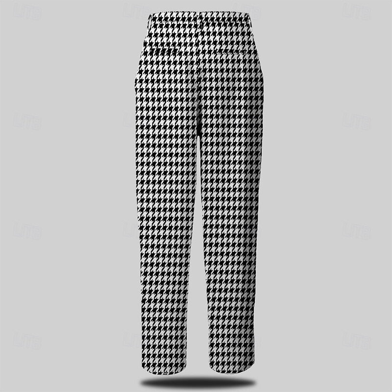 Spencer | Maßgeschneiderte Hose mit Hahnentrittmuster