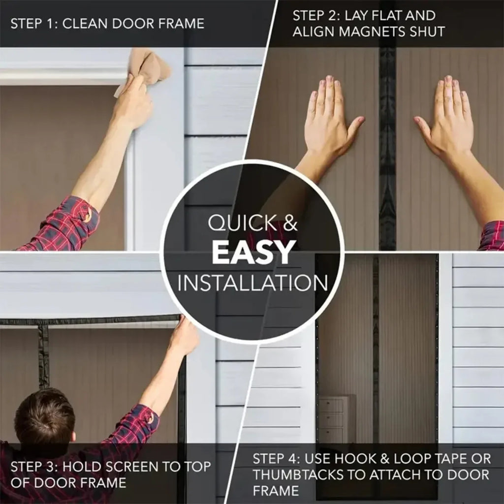 Hands-Free Magnetic Screen Door