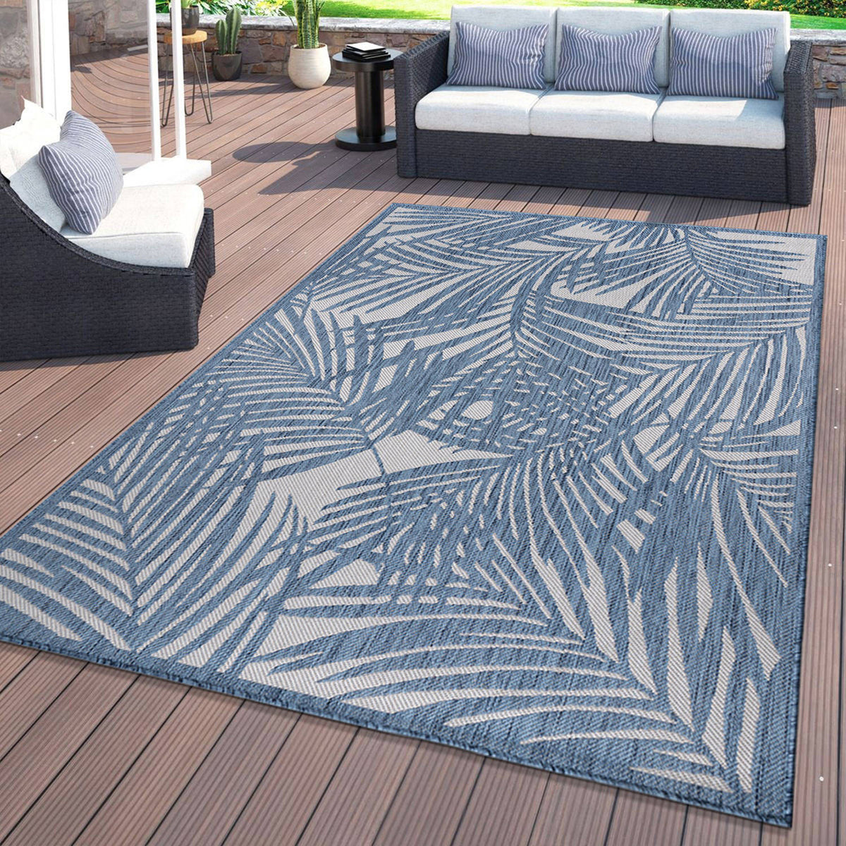World Rug Gallery Palm Collection 5'x7'