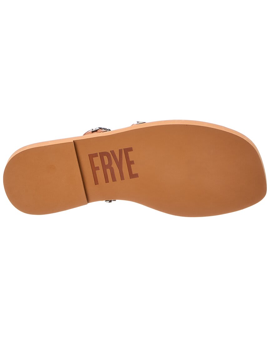 Frye Faye Studded Slide Leather Sandal