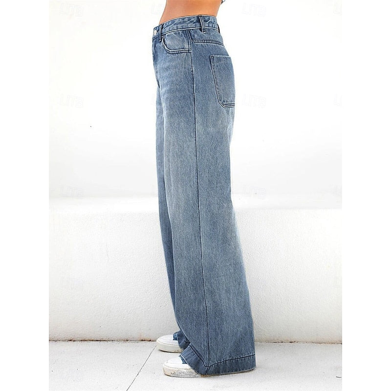 Lorna | Lässige Jeans mit weitem Bein