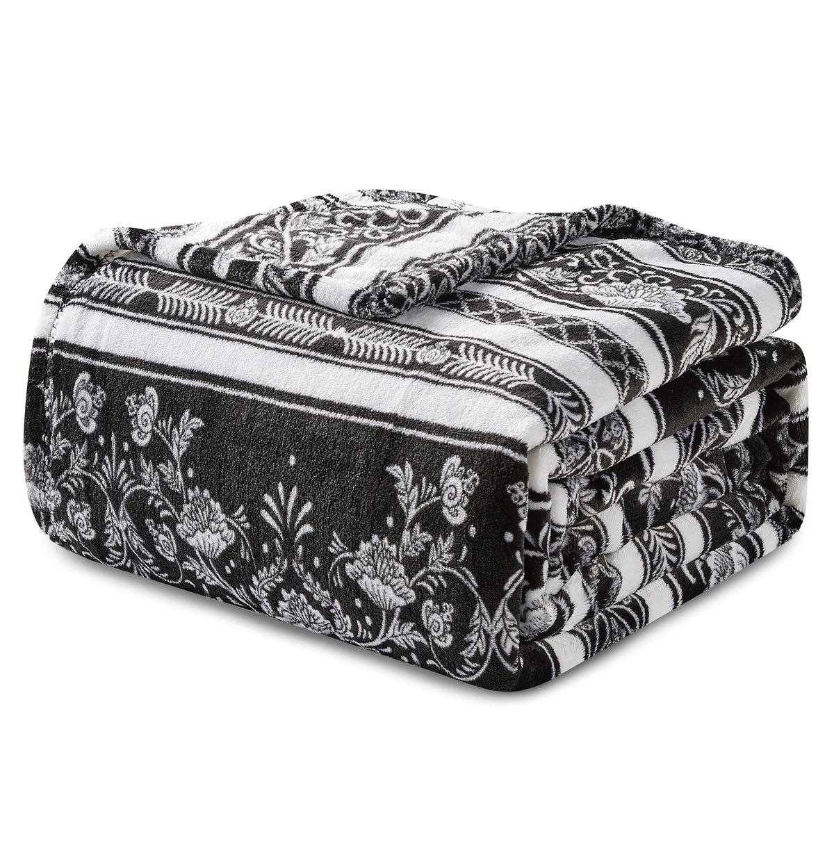 Elegant Comfort Printed Bed or Oversized Couch Blanket - Lightweight for All Season Warmth
