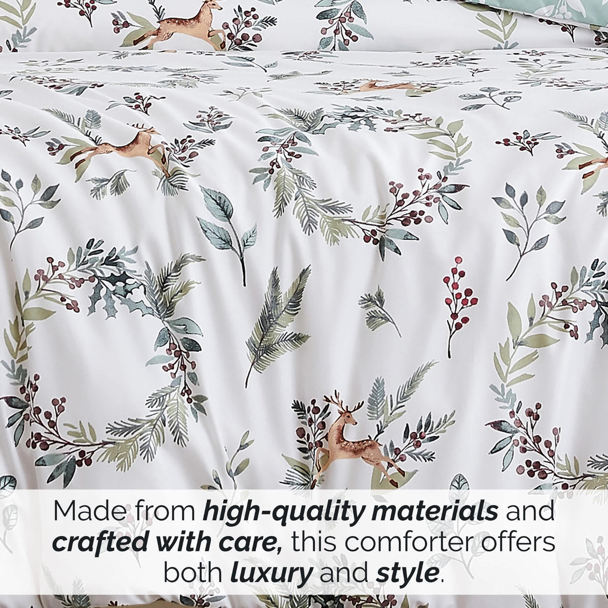 Southshore Fine Linens Happy Holidays Oversized Comforter Set