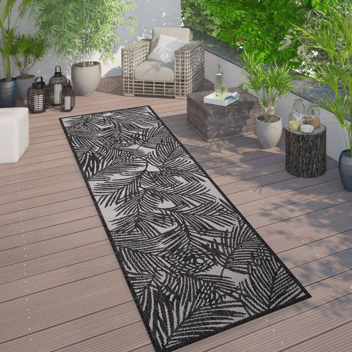 World Rug Gallery Palm Collection 5'x7'