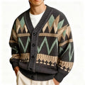 Rufus | Patterned V-Neck Cardigan