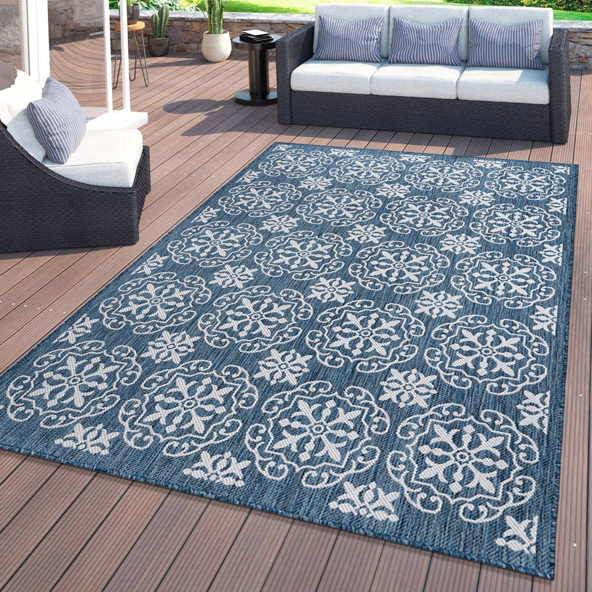 World Rug Gallery Palm Collection 5'x7'