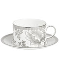 Wedgwood Silver Tonquin Teacup Saucer