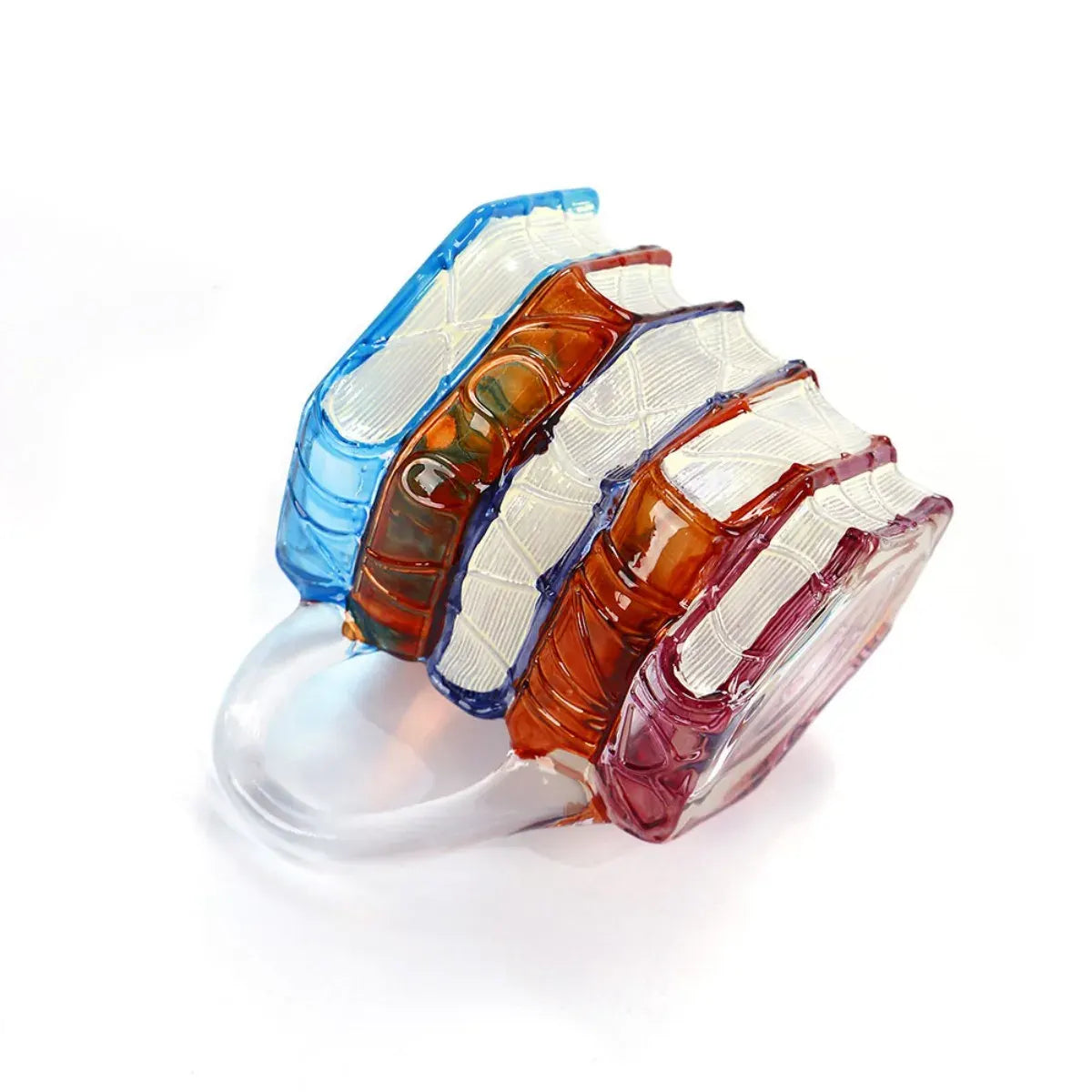 Stacked Books Shaped Glass Mug