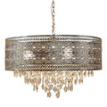 River of Goods Metal/Crystal Hanging Lamp