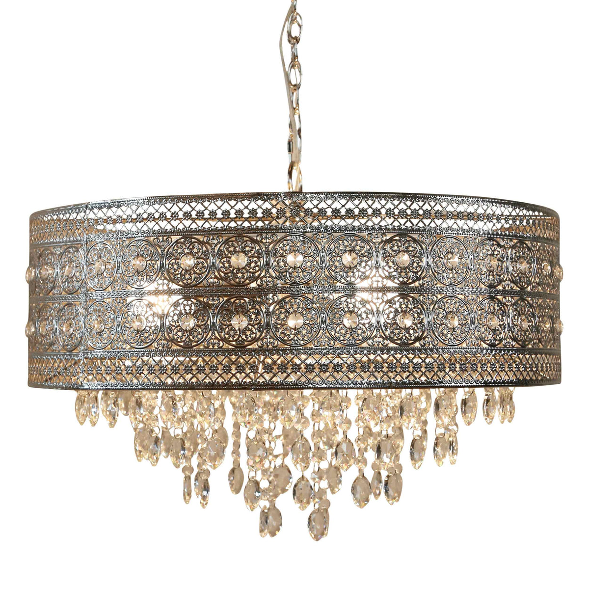 River of Goods Metal/Crystal Hanging Lamp