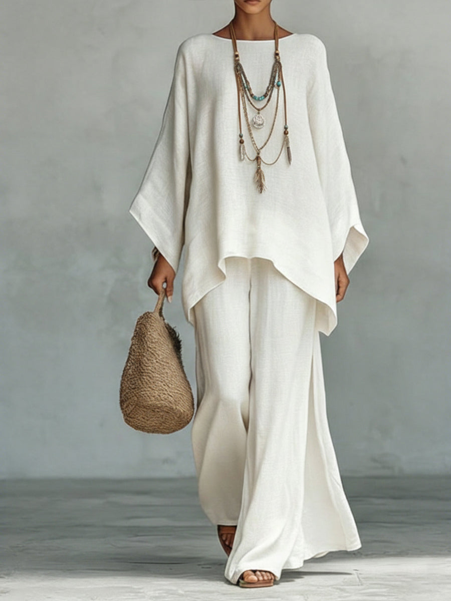 Jacqui | Elegantes Set aus weitem Oberteil und Hose