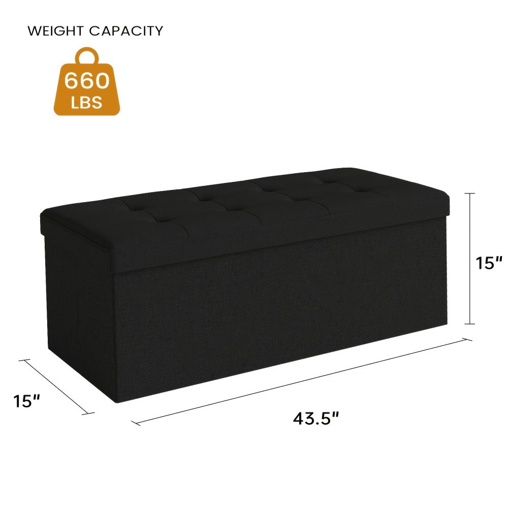 Ottoman Bench with Padded Seat for Comfortable Everyday Seating