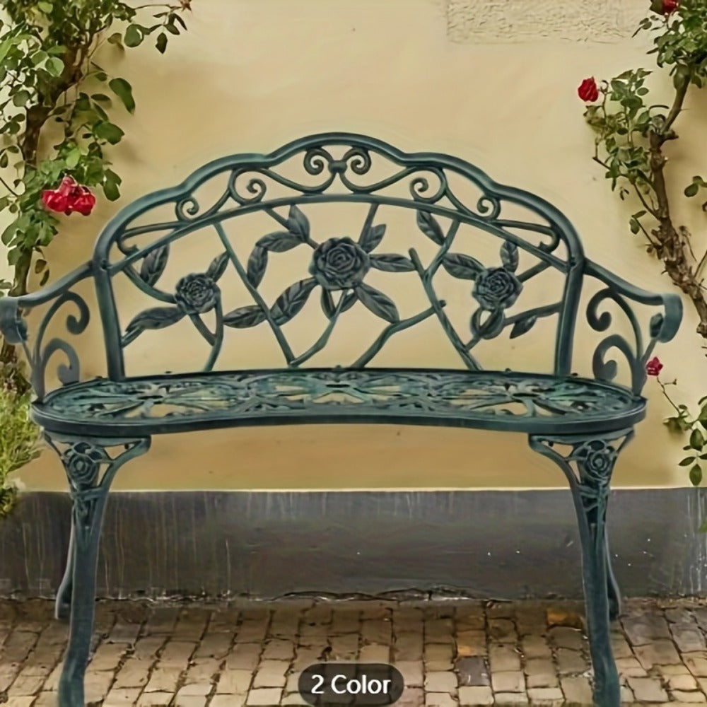 Outdoor Bench with Armrests for Comfortable Outdoor Seating in Patio