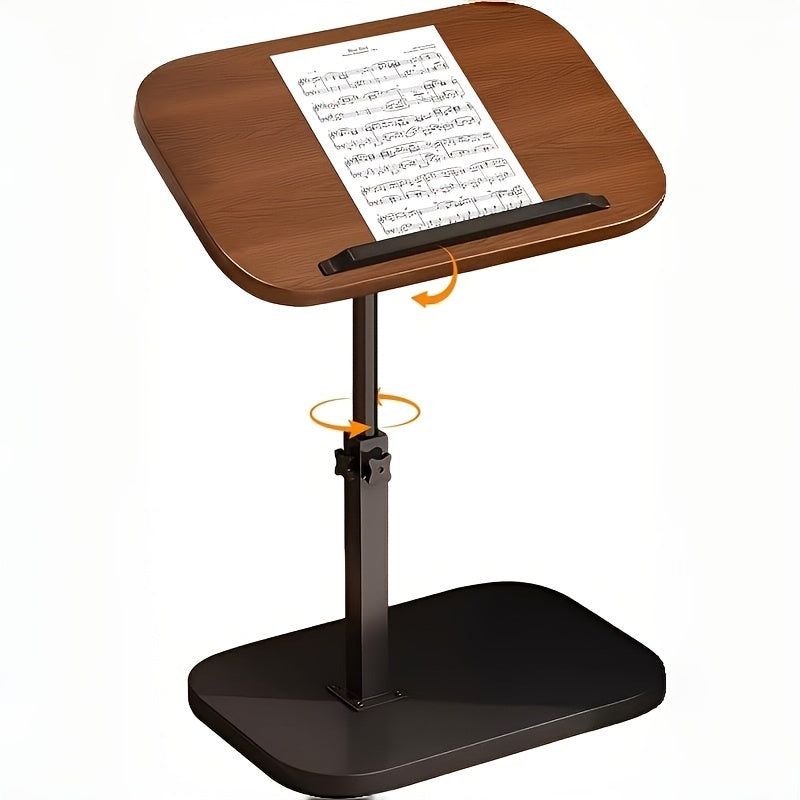 Side Table C-Shaped with 360-Degree Rotation, 180-Degree Flip Top and Four-Step Assembly with Model-Specific Finish and Structure Options