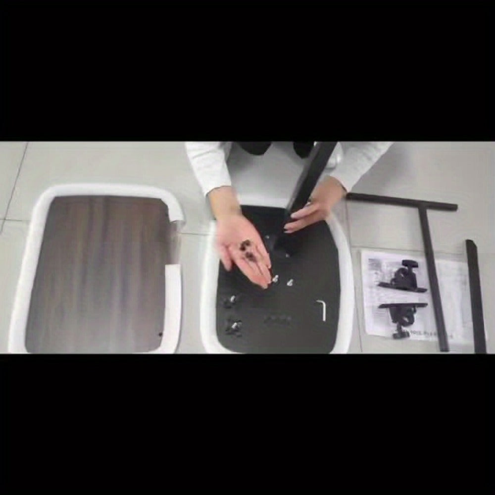 Side Table C-Shaped with 360-Degree Rotation, 180-Degree Flip Top and Four-Step Assembly with Model-Specific Finish and Structure Options