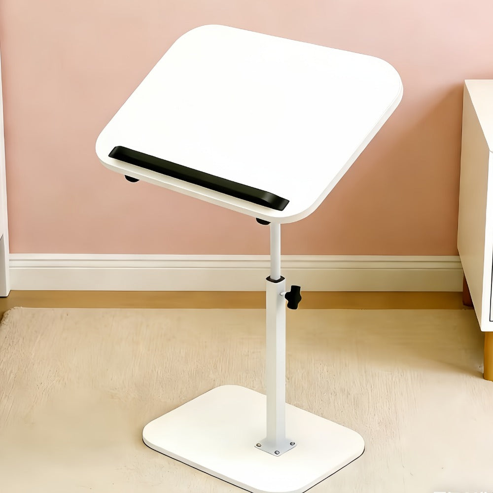 Side Table C-Shaped with 360-Degree Rotation, 180-Degree Flip Top and Four-Step Assembly with Model-Specific Finish and Structure Options