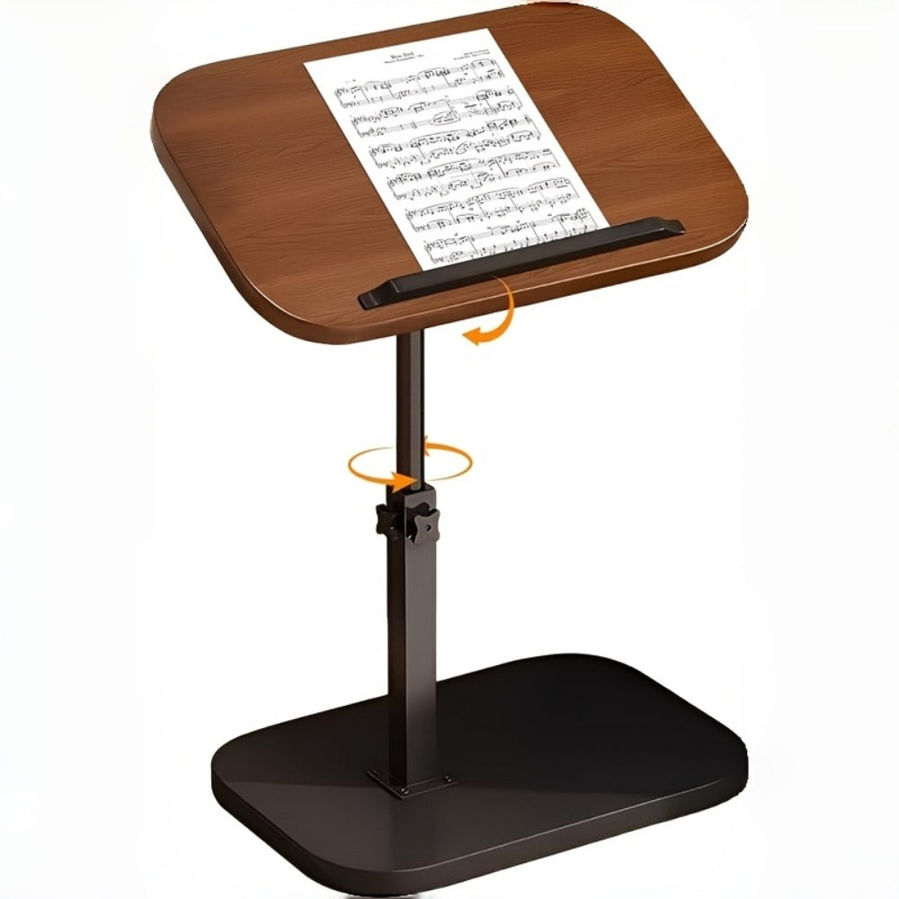 Side Table C-Shaped with 360-Degree Rotation, 180-Degree Flip Top and Four-Step Assembly with Model-Specific Finish and Structure Options