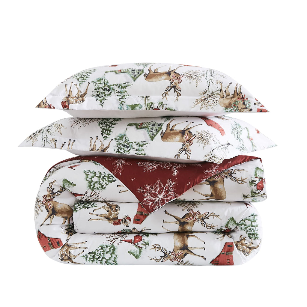 Southshore Fine Linens White Christmas Oversized Comforters Set