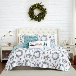 Southshore Fine Linens Happy Holidays 6PC Quilt Set