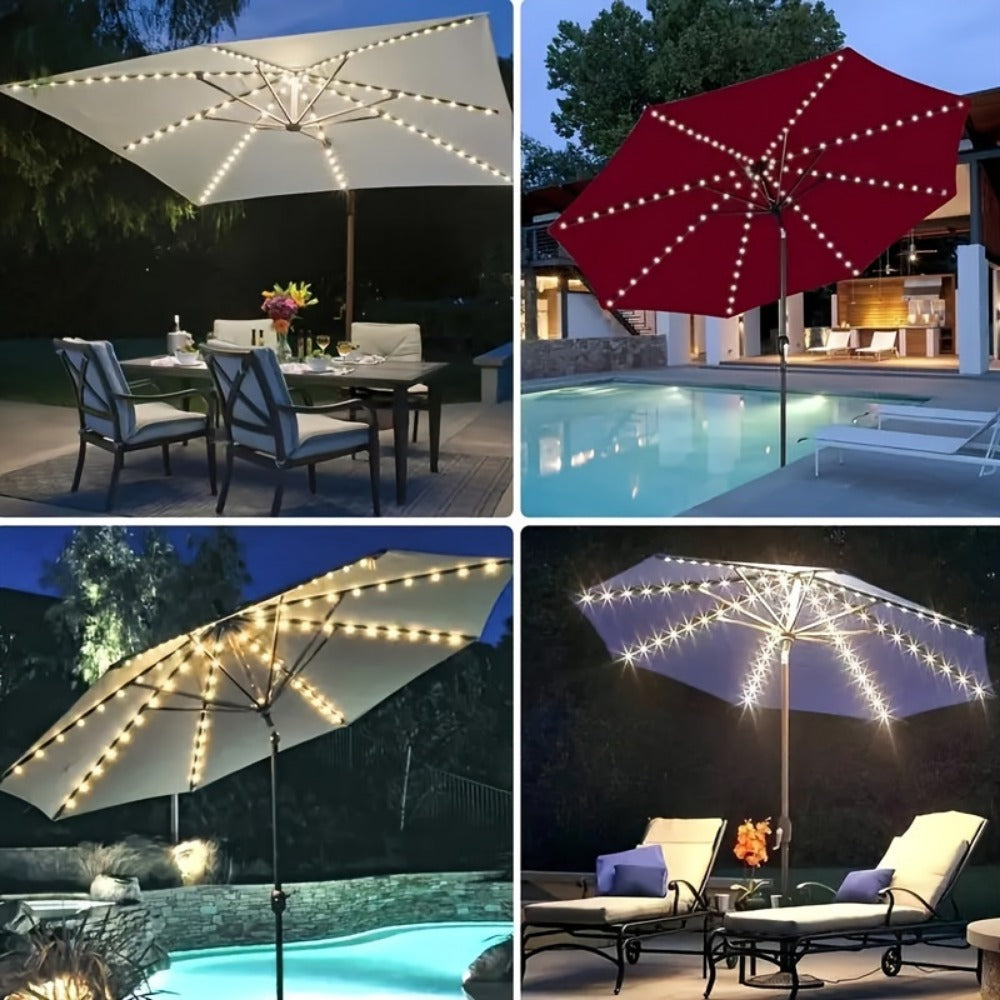Patio Umbrella Light with Remote Control and Dimmable Lighting