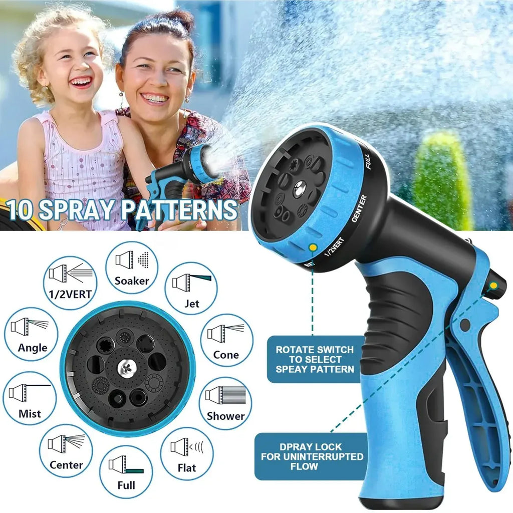 Anti-Kink Outdoor Garden Hose with Spray Gun