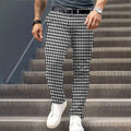 Spencer | Maßgeschneiderte Hose mit Hahnentrittmuster