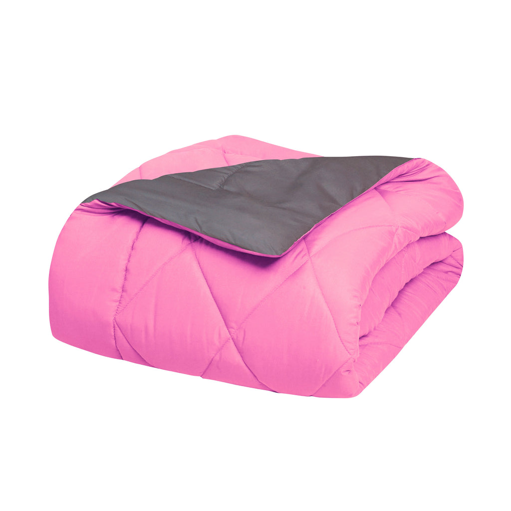 Elegant Comfort 3-Piece Reversible Diamond Stitched Comforter & Shams