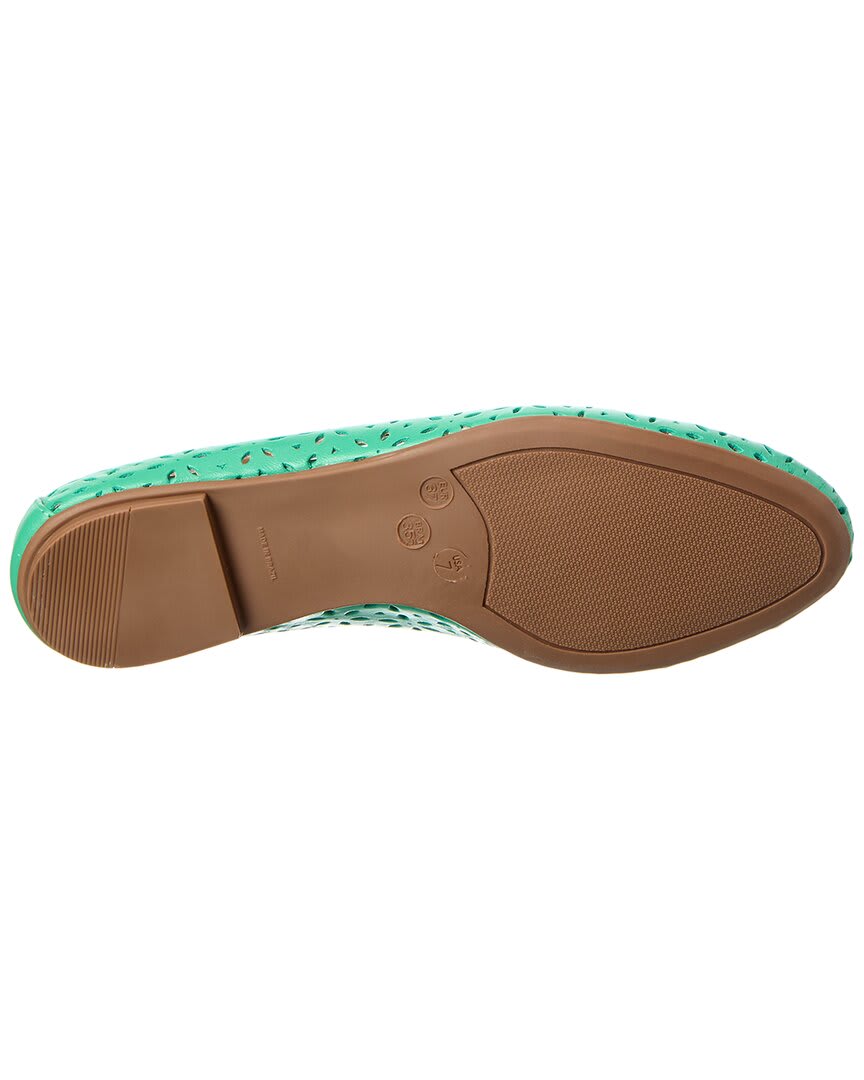 French Sole Leyla Laser Cut Leather Flat