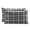 Elegant Comfort Plaid Printed - Set of 2 Pillowcases