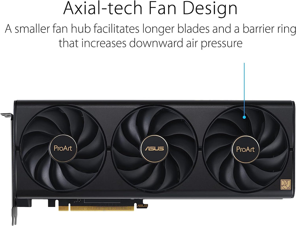 ASUS ProArt GeForce RTX™ 4070 Ti 12GB OC Edition GDDR6X Graphics Card (PCIe 4.0, 12GB GDDR6X, DLSS 3, HDMI 2.1a, DisplayPort 1.4a)