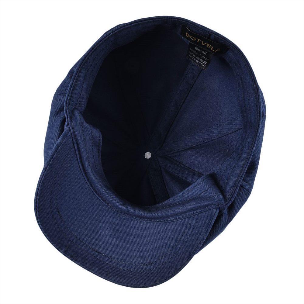 Large Retro Twill Cotton Newsboy Cap