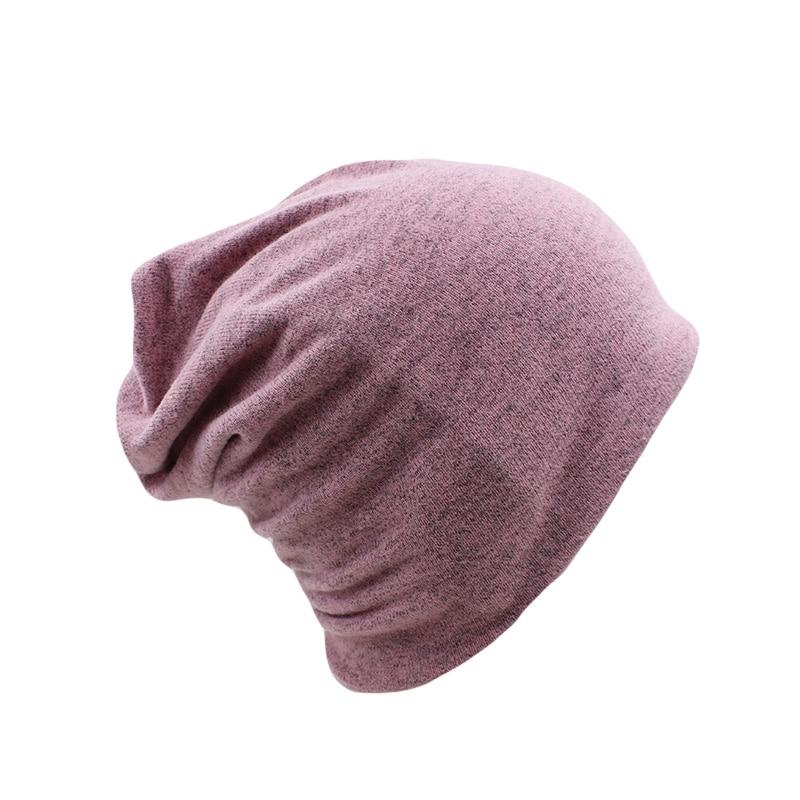 Solid Color Cotton and Polyester Beanie, Scarf or Bonnet