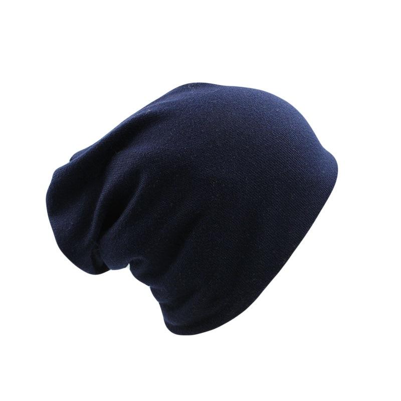 Solid Color Cotton and Polyester Beanie, Scarf or Bonnet