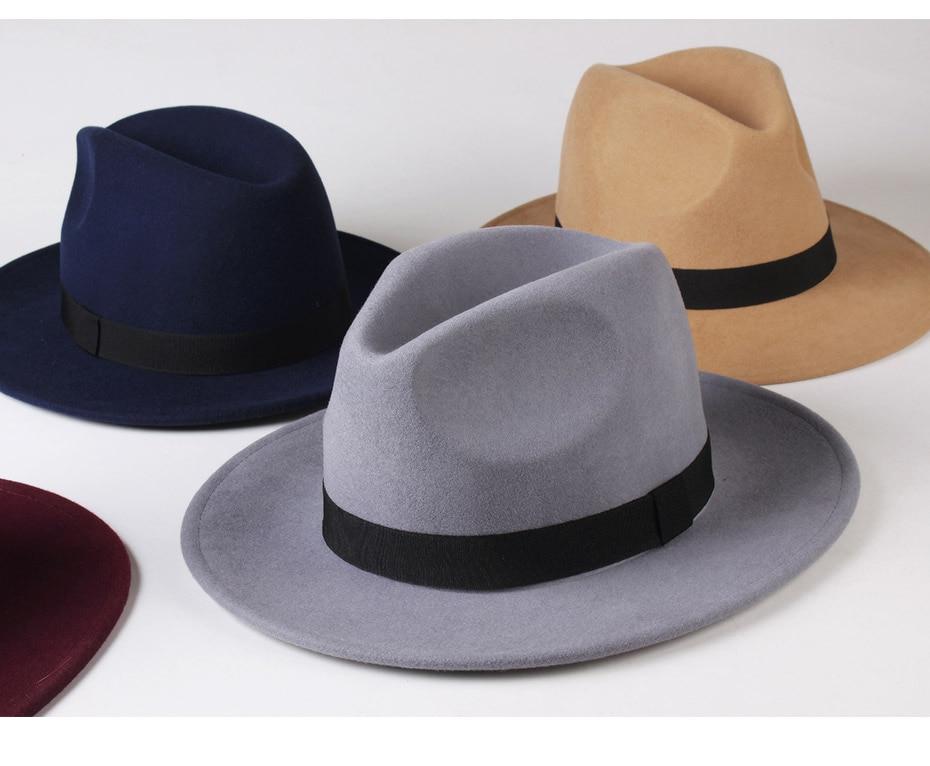 Wide Brim Vintage Australian Wool Felt Fedora Hat