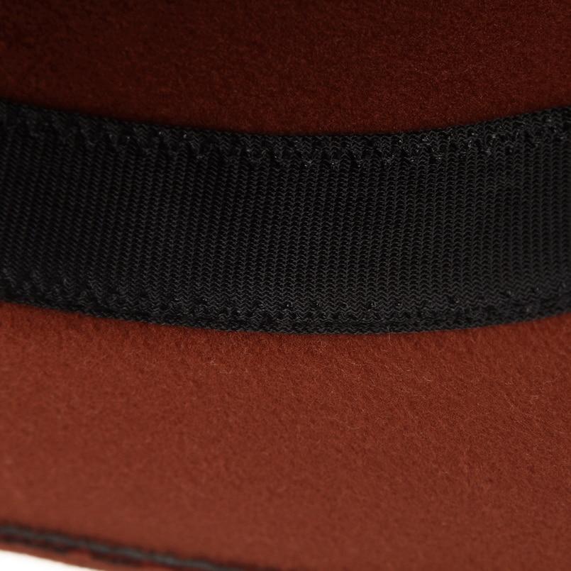 Wide Brim Leopard Wool Felt Fedora Hat