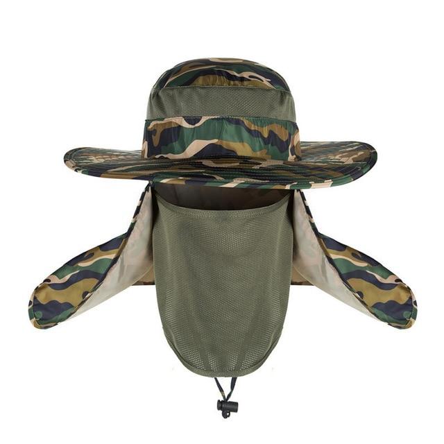UV-Schutz-Sonnenhut mit Nackenschutz und Kordel