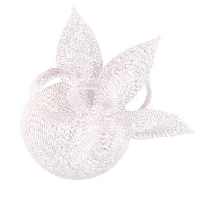 Vintage Linen Pillbox Fascinator Hat