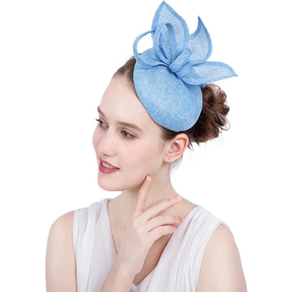 Vintage Linen Pillbox Fascinator Hat