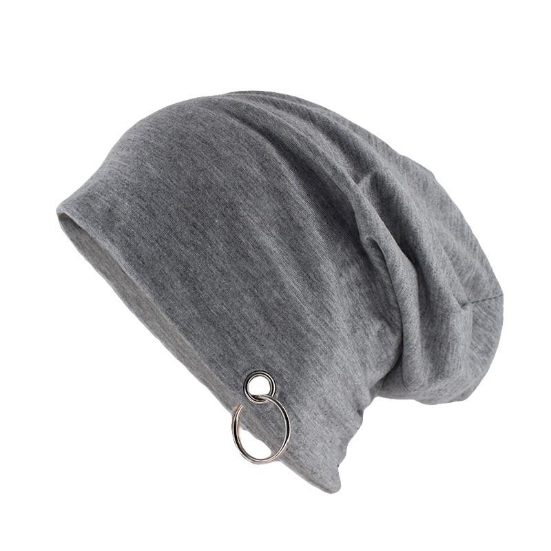 Solid Color Beanie or Skullie with Hoop