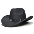 Scorpion Wool Ranchero Cowboy Hat with Turquoise and Crystal Beads on Braided Band