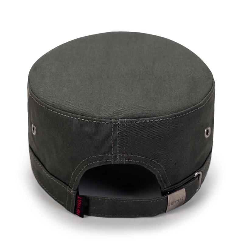 Casual Buckled Adjustable Snapback Cadet Patrol Military Hat with Three Stars Emblem