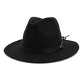 Wool Felt Fedora Panama Hat with Decorative Belt
