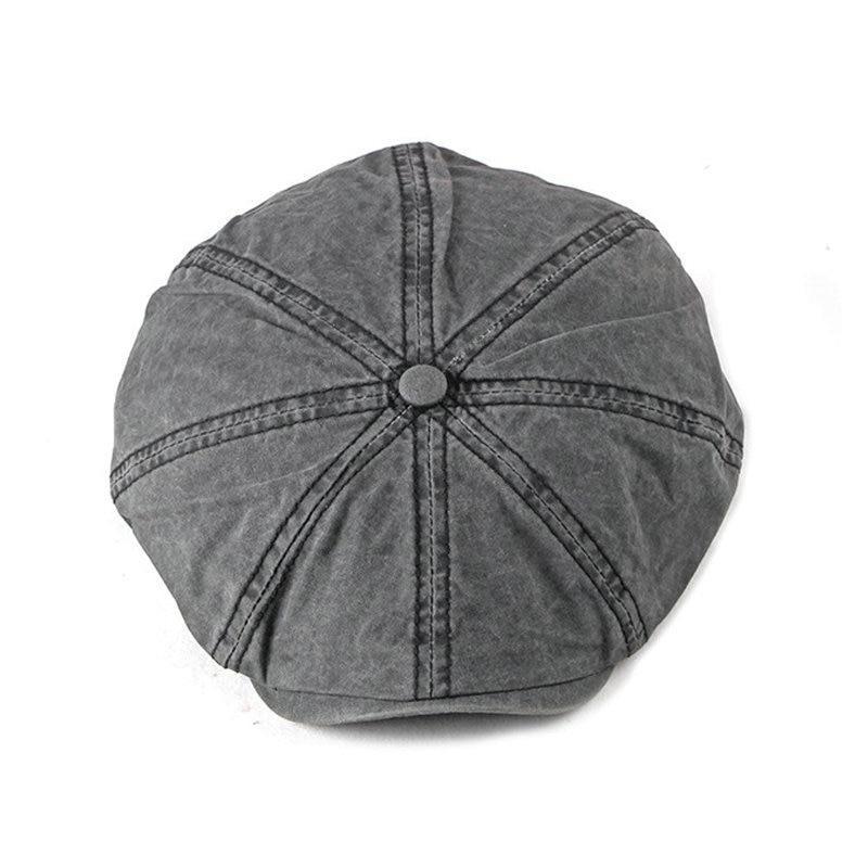 Casual Cotton Octagonal Newsboy Cap