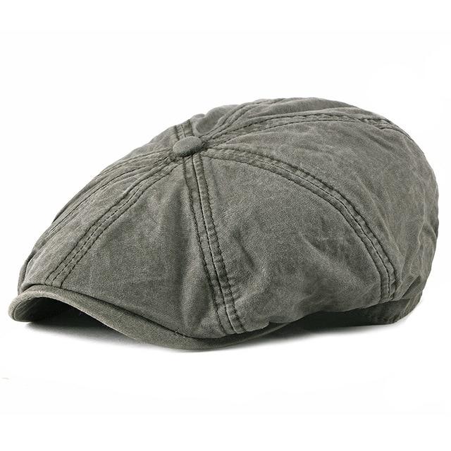 Casual Cotton Octagonal Newsboy Cap
