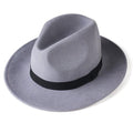 Wide Brim Vintage Australian Wool Felt Fedora Hat