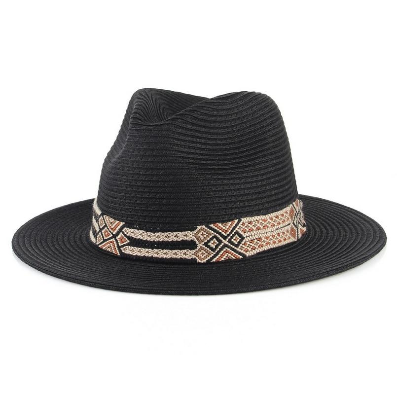 Soft Shaped Paper Straw Panama Hat