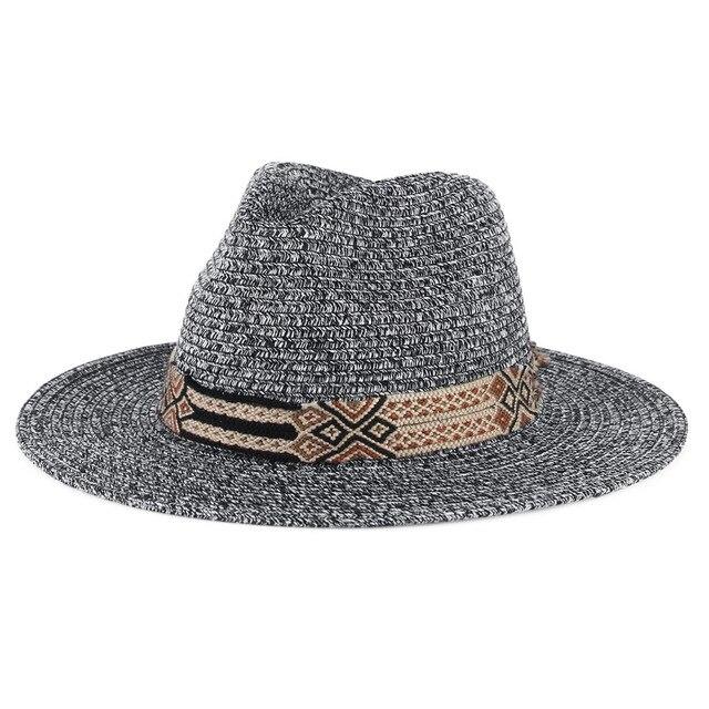 Soft Shaped Paper Straw Panama Hat